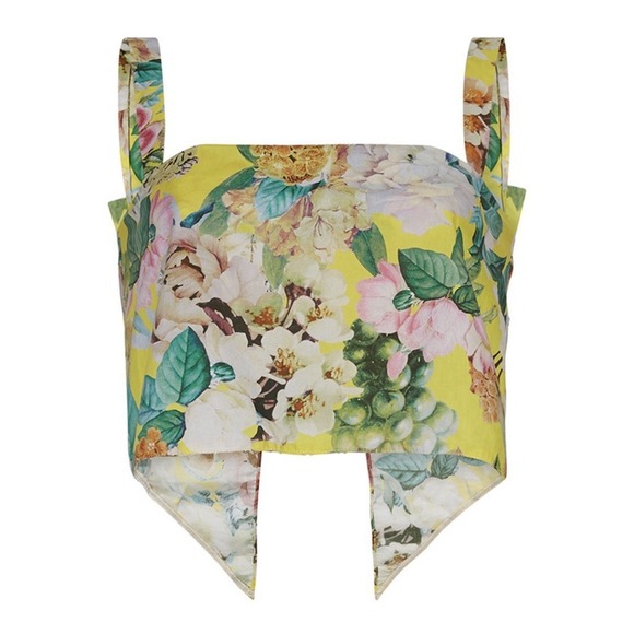 Cara Cara Tops - CARA CARA $275 NWT Nancy Layered Floral Poplin Crop Top XXS